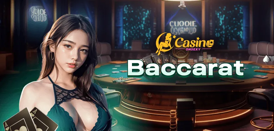 Bàn Baccarat và Roulette với chip và bài